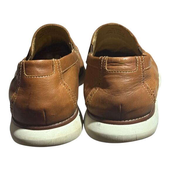 Johnston & Murphy Men's Size 13M Brown Leather Memory Foam Loafers Slip-On - Picture 5 of 8